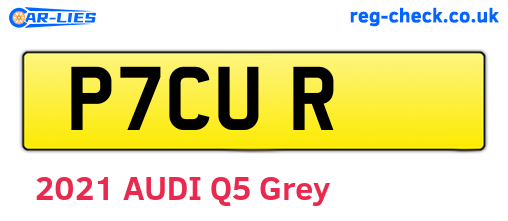 P7CUR are the vehicle registration plates.