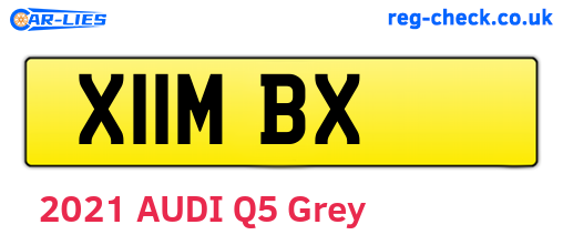 X11MBX are the vehicle registration plates.