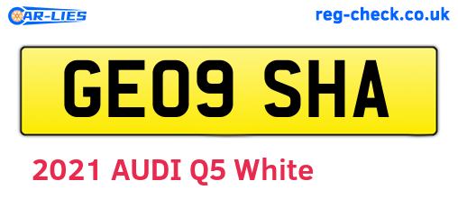 GE09SHA are the vehicle registration plates.