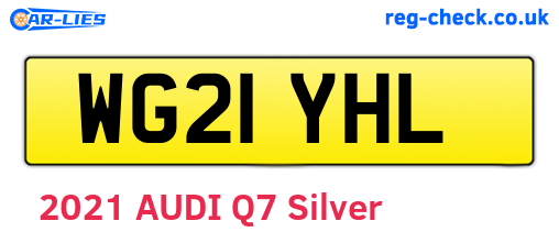 WG21YHL are the vehicle registration plates.