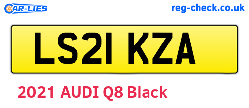 LS21KZA are the vehicle registration plates.