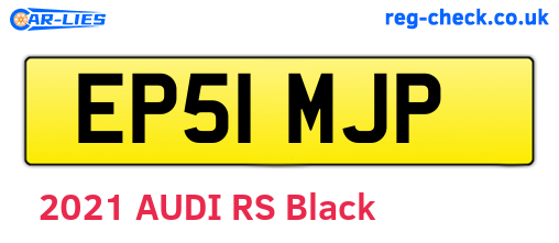 EP51MJP are the vehicle registration plates.