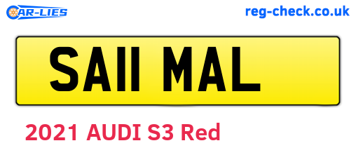 SA11MAL are the vehicle registration plates.