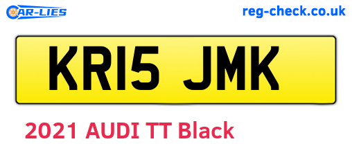 KR15JMK are the vehicle registration plates.