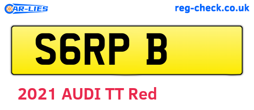 S6RPB are the vehicle registration plates.