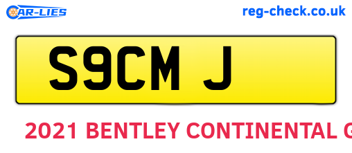 S9CMJ are the vehicle registration plates.