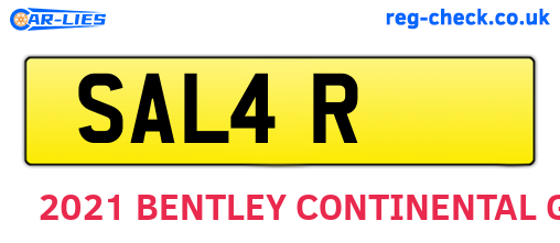 SAL4R are the vehicle registration plates.