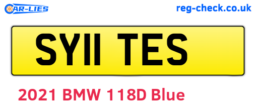 SY11TES are the vehicle registration plates.