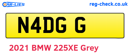 N4DGG are the vehicle registration plates.