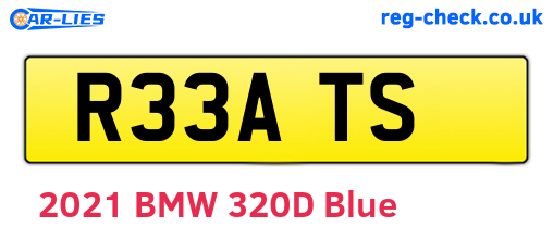 R33ATS are the vehicle registration plates.