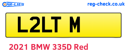 L2LTM are the vehicle registration plates.