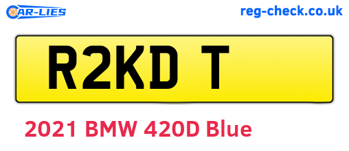 R2KDT are the vehicle registration plates.