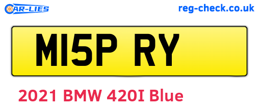 M15PRY are the vehicle registration plates.