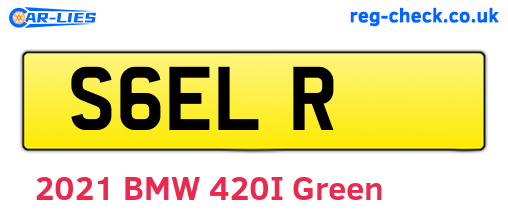 S6ELR are the vehicle registration plates.