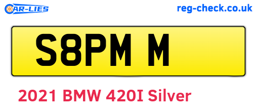 S8PMM are the vehicle registration plates.