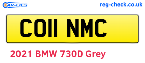 CO11NMC are the vehicle registration plates.