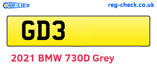 GD3 are the vehicle registration plates.