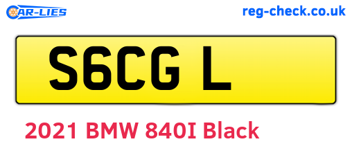 S6CGL are the vehicle registration plates.