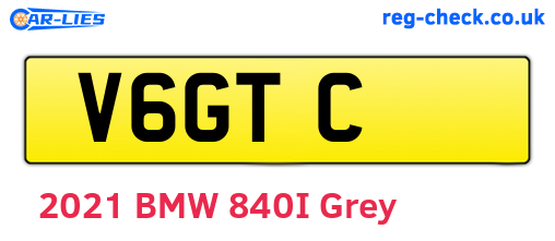 V6GTC are the vehicle registration plates.