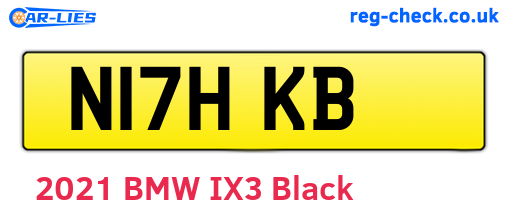 N17HKB are the vehicle registration plates.