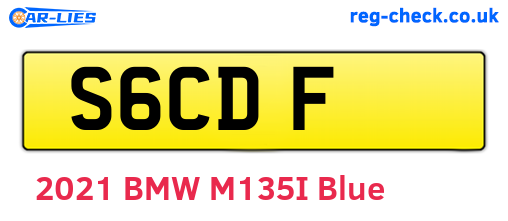 S6CDF are the vehicle registration plates.