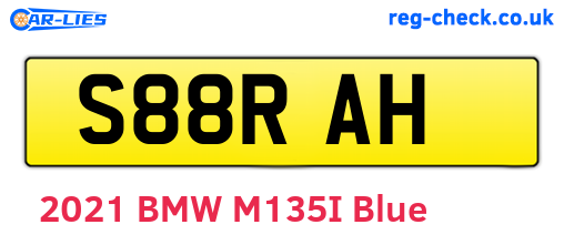 S88RAH are the vehicle registration plates.