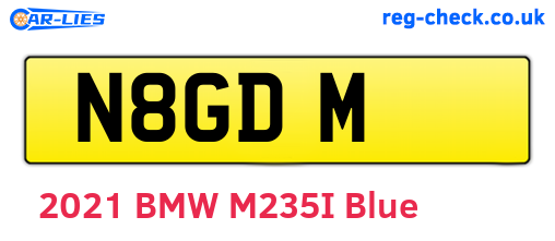 N8GDM are the vehicle registration plates.