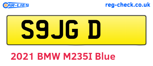 S9JGD are the vehicle registration plates.