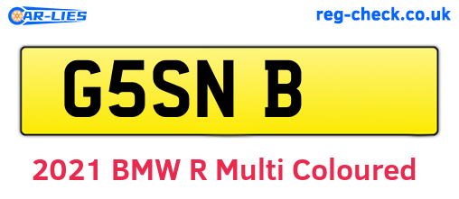 G5SNB are the vehicle registration plates.