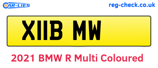X11BMW are the vehicle registration plates.