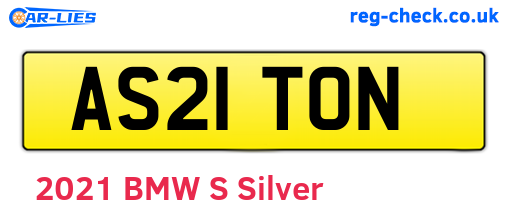 AS21TON are the vehicle registration plates.
