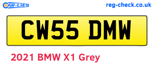 CW55DMW are the vehicle registration plates.
