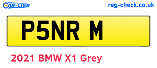 P5NRM are the vehicle registration plates.