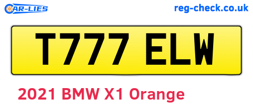 T777ELW are the vehicle registration plates.