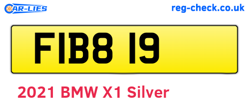 FIB819 are the vehicle registration plates.