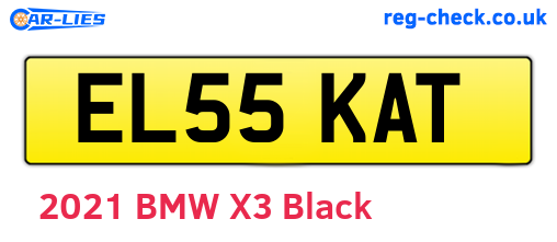 EL55KAT are the vehicle registration plates.