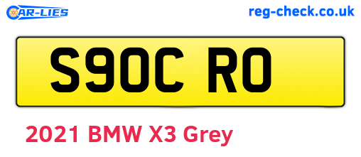 S90CRO are the vehicle registration plates.