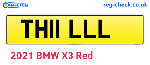 TH11LLL are the vehicle registration plates.