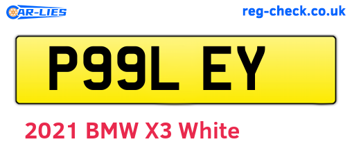 P99LEY are the vehicle registration plates.