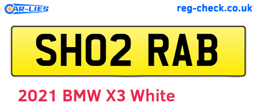 SH02RAB are the vehicle registration plates.