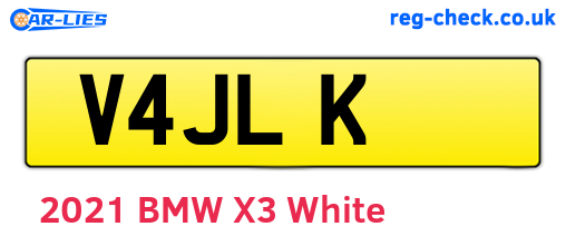 V4JLK are the vehicle registration plates.