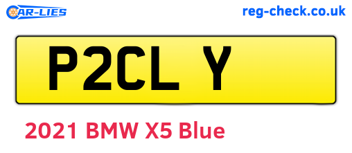 P2CLY are the vehicle registration plates.