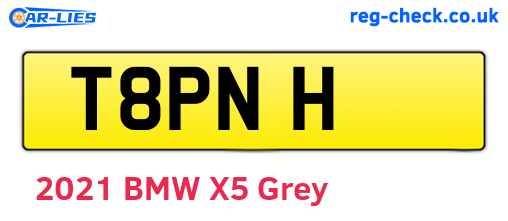 T8PNH are the vehicle registration plates.