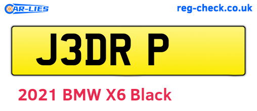 J3DRP are the vehicle registration plates.