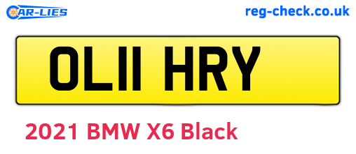 OL11HRY are the vehicle registration plates.