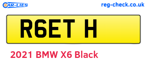 R6ETH are the vehicle registration plates.