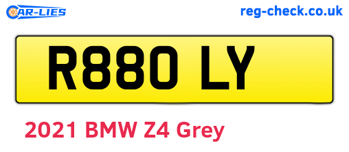 R88OLY are the vehicle registration plates.