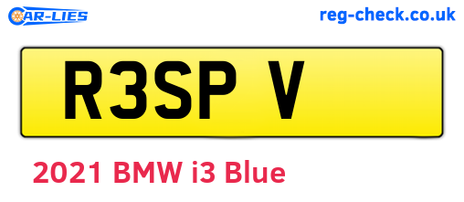R3SPV are the vehicle registration plates.