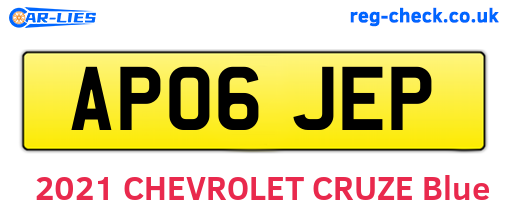 AP06JEP are the vehicle registration plates.