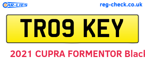 TR09KEY are the vehicle registration plates.